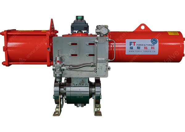 3" 900磅 F304材质 气动硬密封C型球阀 